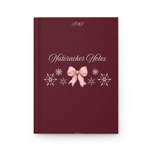 Caderno de capa dura Clara Nutcracker Notes JMJ | Caderno de Natal para bailarinos