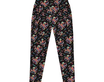 Bright Octopus Leggings with pockets