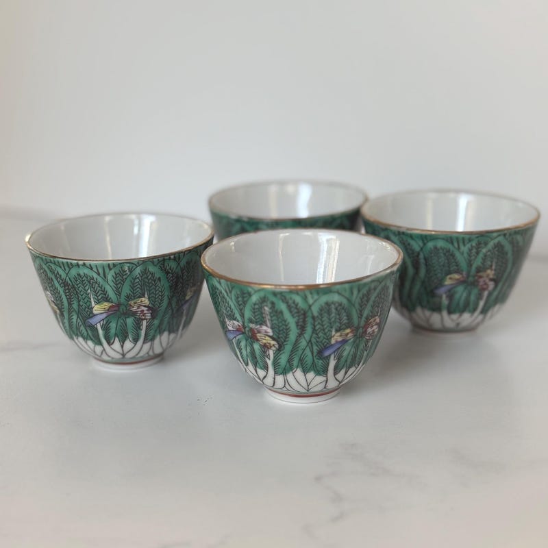 Chinese Tea Cup 2 Porcelain - Etsy