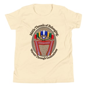 Métis Stories: Symbols — Now, Then, & Gathering - Métis Threads of Belonging | Youth Unisex T-Shirt