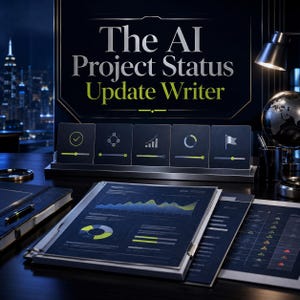 The AI Project Status Update Writer | AI Workflow PDF for Small Business