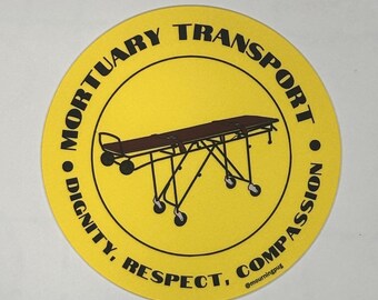 Mortuary Transport Sticker