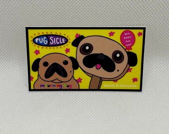 Pugsicle Sticker