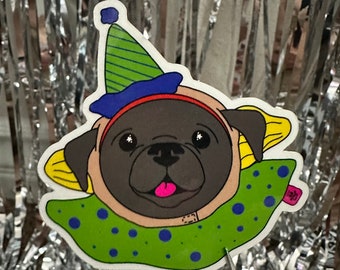 Bozo The Pug sticker