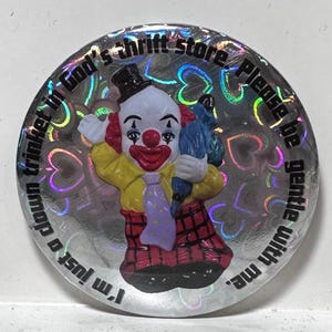 Clown Tricket Round Button Pins