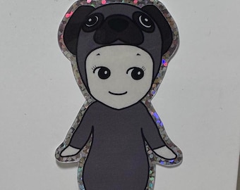 Black Pug Sonny Angel Sticker
