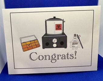 Congrats Duotronic Blank Card