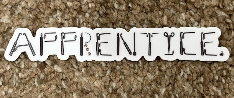 Apprentice Sticker - Etsy