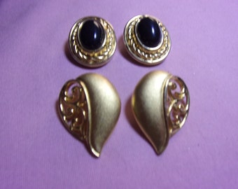 vintage designer earring lot for wear/ repair