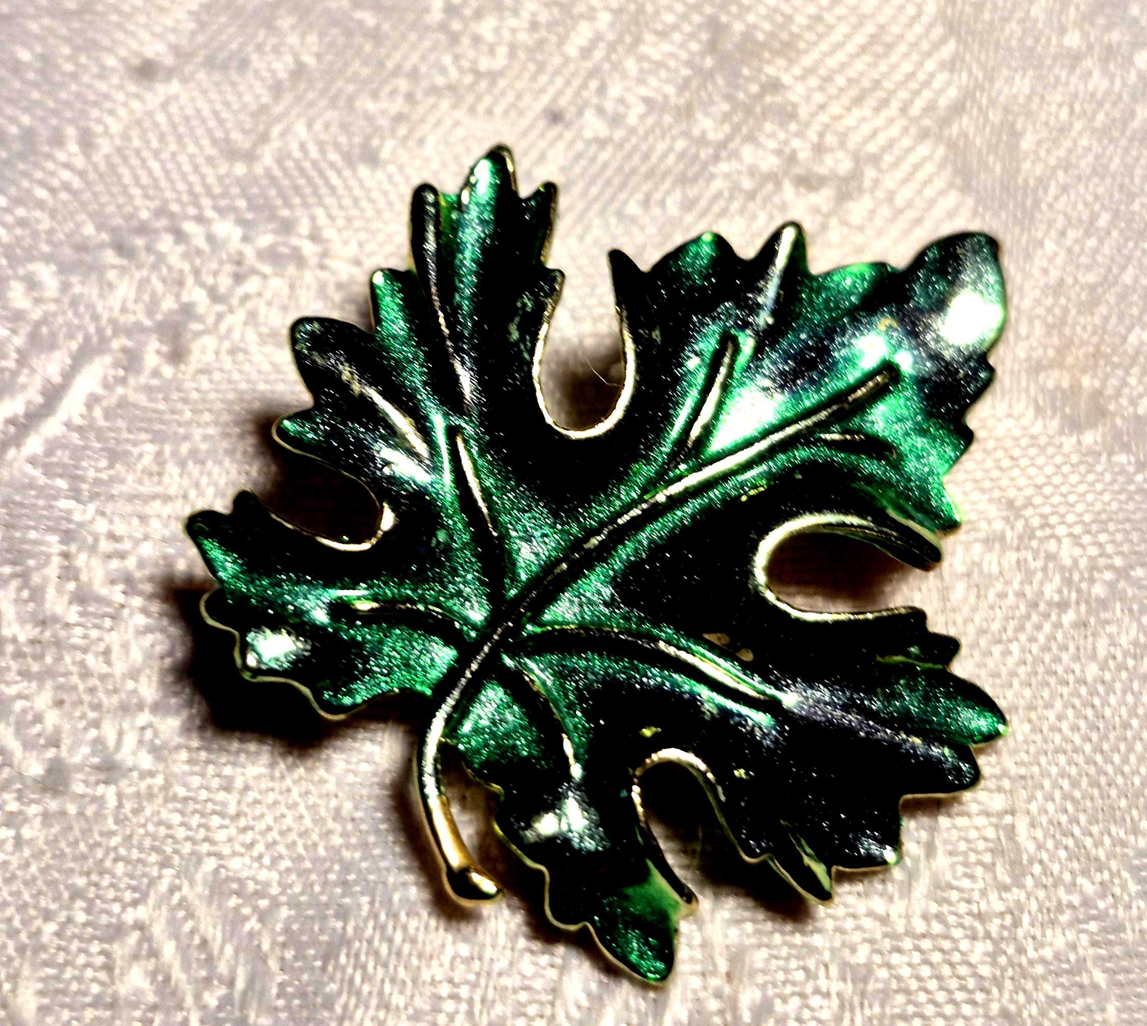 * vintage brooch ୨୧ *✵ ヴィンテージ ブローチ (f) Vintage Sterling Silver Four Leave Clover With US Military