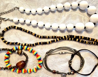 Vintage Jewelry Lot, wear or craft, repurpose KK6
