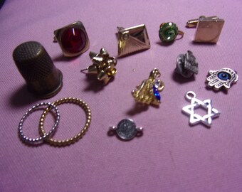 Vintage jewelry Lot, craft, repurpose 6A