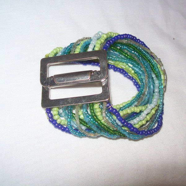 Vintage Cookie Lee bracelet, beaded bracelet