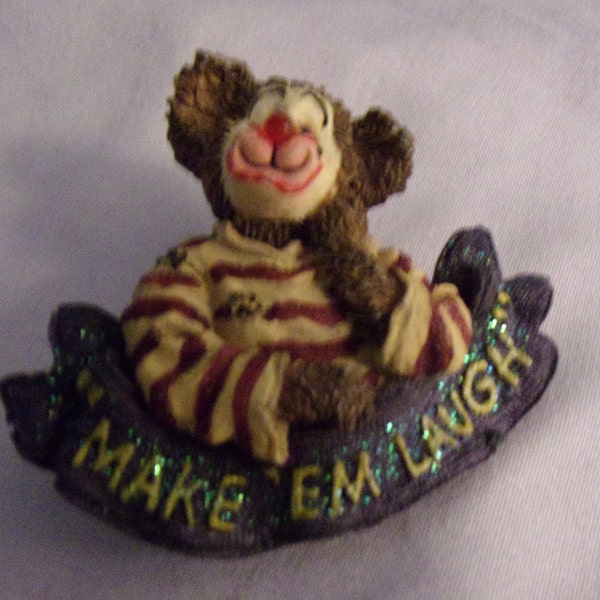 vintage clown bear brooch