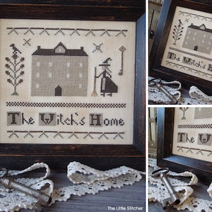 The Witch's Home - Little Primitives Series - PDF Digital Cross Stitch ...