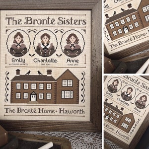 The Brontë Sisters - Literary Women Series - PDF DIGITAL Cross Stitch Pattern