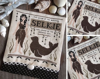 The Selkie - Seal Woman of the Sea - PDF DIGITAL Cross Stitch Pattern