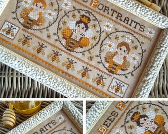 The Bees Portraits - PDF Schema Digitale di Punto Croce