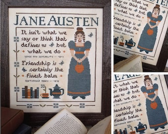 Jane Austen - Literary Women Series - PDF DIGITAL Cross Stitch Pattern