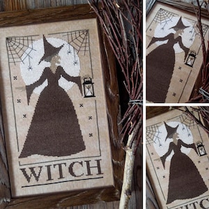 Moon Witch - PDF DIGITAL Cross Stitch Pattern