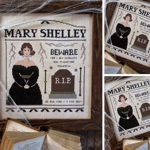 Mary Shelley - Literary Women Series - PDF DIGITAL Cross Stitch Pattern