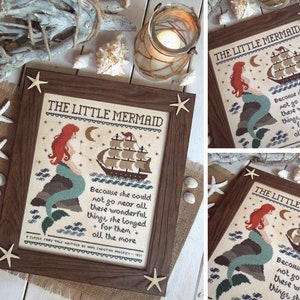 The Little Mermaid - New Version - PDF DIGITAL Cross Stitch Pattern