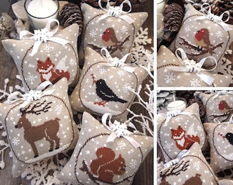 Winter Animals - PDF DIGITAL Cross Stitch Pattern