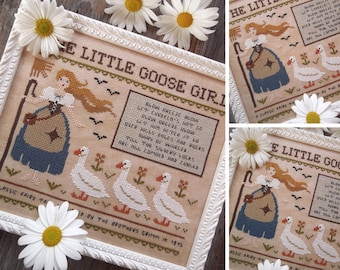 The Little Goose Girl - PDF DIGITAL Cross Stitch Pattern