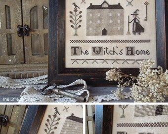 The Witch's Home - Little Primitives Series - PDF Digital Cross Stitch Pattern