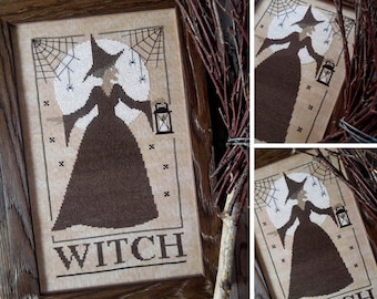 Moon Witch - PDF DIGITAL Cross Stitch Pattern