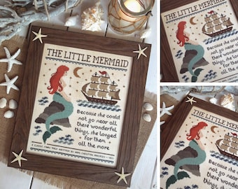 The Little Mermaid - New Version - PDF DIGITAL Cross Stitch Pattern
