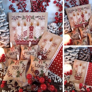 Adventszauber Kerzen - PDF DIGITAL Kreuzstichmuster