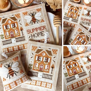 Summer Home - Bee - PDF DIGITAL Cross Stitch Pattern