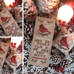 Little Winter Cardinal - PDF DIGITAL Kreuzstichmuster