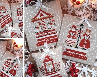 Christmas Snow Balls II - PDF DIGITAL Cross Stitch Pattern