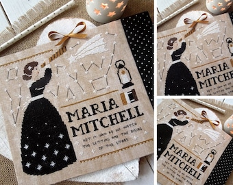 Maria Mitchell - Science Women Series - PDF DIGITAL Cross Stitch Pattern