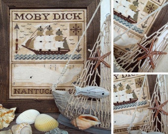 Moby Dick - PDF DIGITAL Cross Stitch Pattern