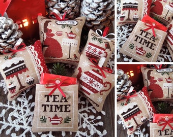 Christmas Tea Time - PDF DIGITAL Cross Stitch Pattern