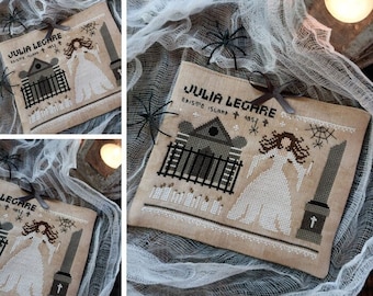 The Haunted Mausoleum of Julia Legare - Legends for Halloween Series - PDF DIGITAL Cross Stitch Pattern
