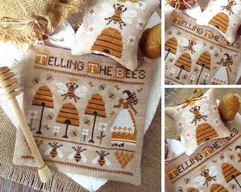 Telling the Bees - PDF DIGITAL Cross Stitch Pattern