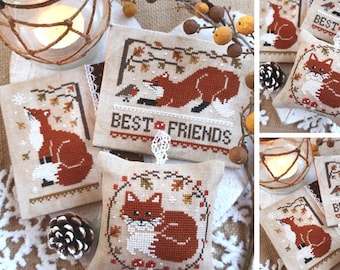 Sweet Autumn Fox - PDF DIGITAL Cross Stitch Pattern
