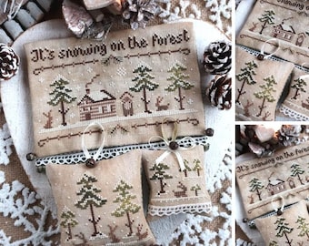 The Snowy Forest - PDF Digital Cross Stitch Pattern