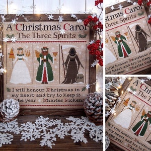 A Christmas Carol - The Three Spirits - PDF DIGITAL Cross Stitch Pattern