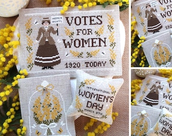 Międzynarodowy Dzień Kobiet - Wzór do haftu krzyżykowego w formacie PDF CYFROWY