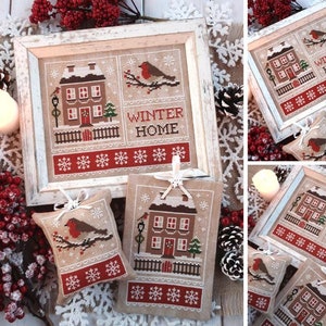 Winter Home - Robin - PDF DIGITAL Cross Stitch Pattern