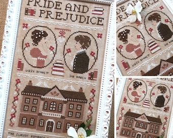 Duma i uprzedzenie - wzór do haftu krzyżykowego w formacie PDF CYFROWY