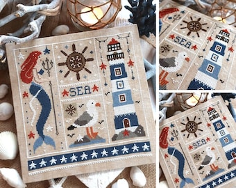 Sea World - Wzór do haftu krzyżykowego w formacie PDF CYFROWY