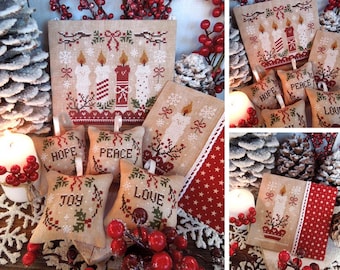 Advent Magic Candles - PDF DIGITAL Cross stitch Pattern