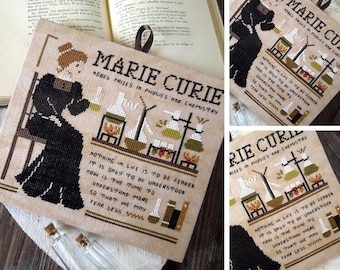 Marie Curie - Science Women Series - PDF DIGITAL Cross Stitch Pattern