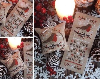 Little Winter Robin - PDF DIGITAL Cross Stitch Pattern